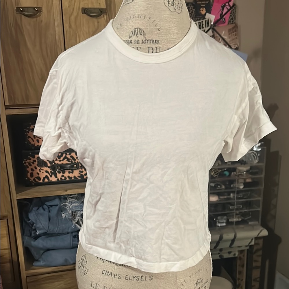 forever 21 White Women's Crop Top - Small